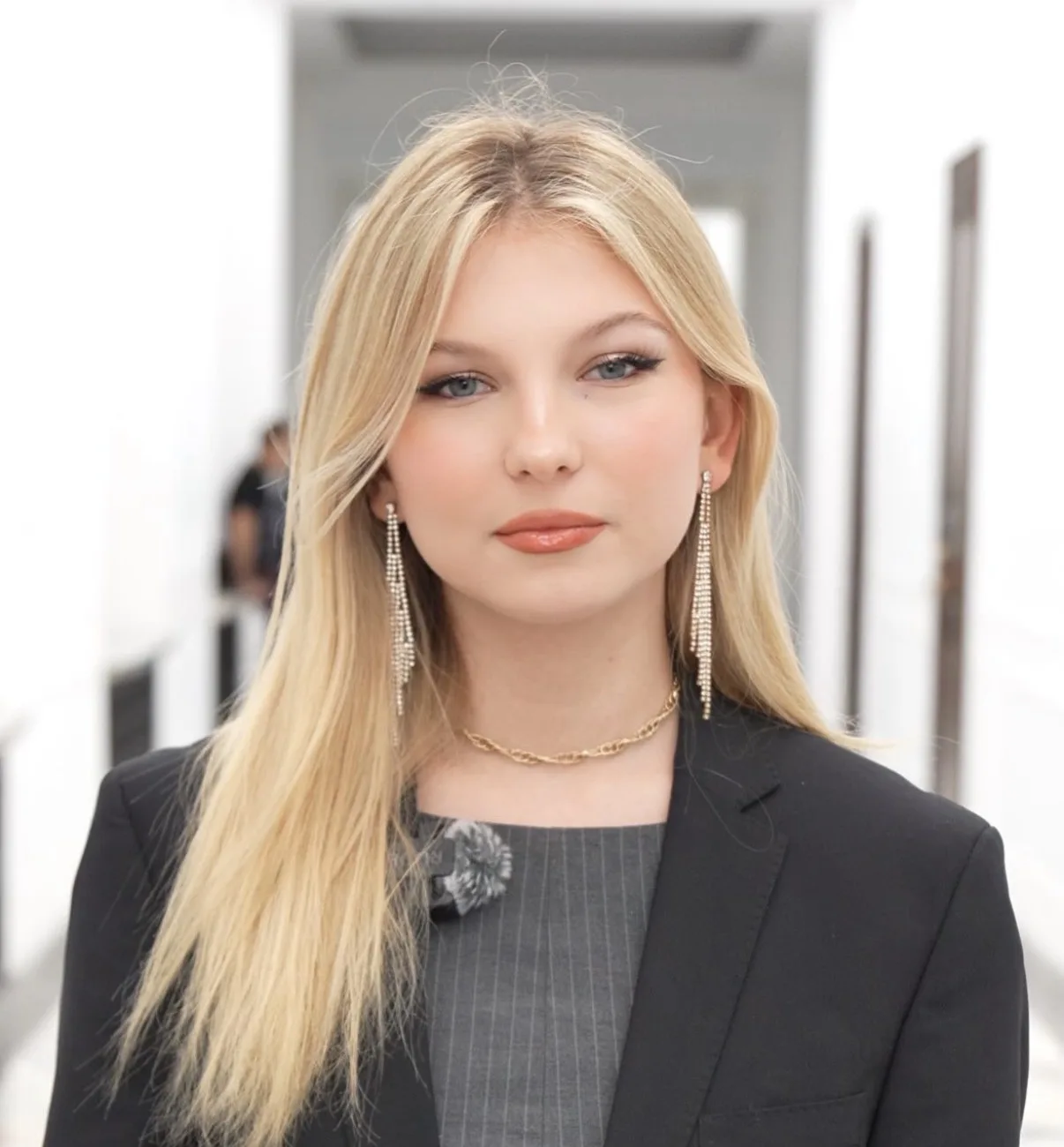 Zuzanna Czupryńska podczas publicznego wystąpienia
